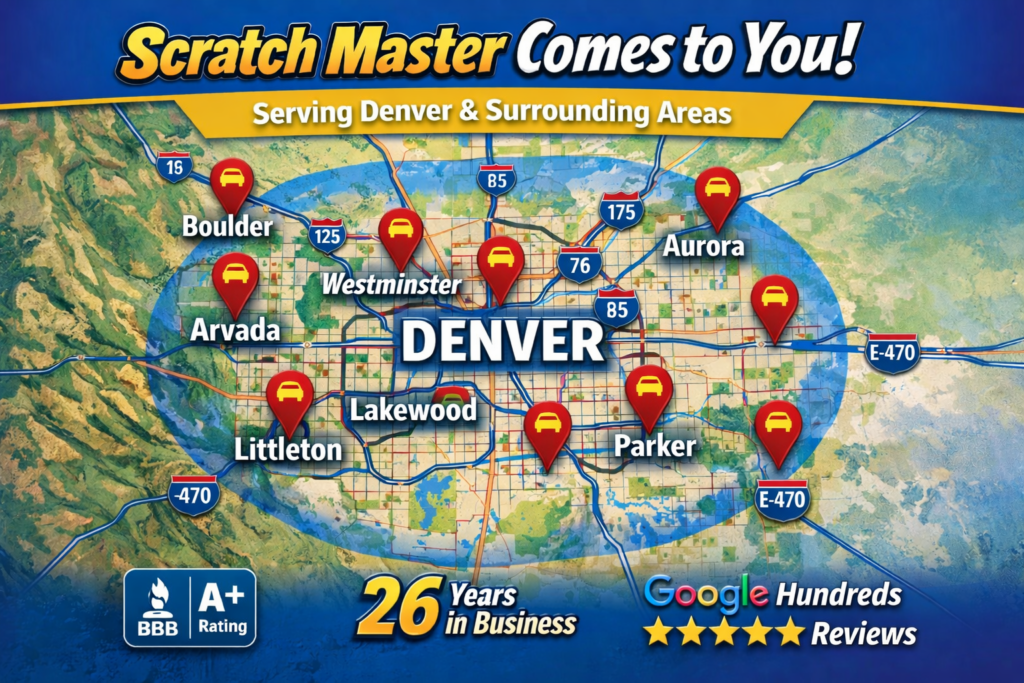 denver scratch dent and paint repair mobile service
